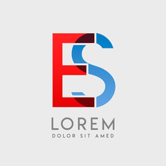 ES logo letters with 