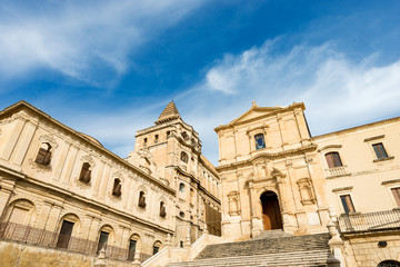 Fototapeta na wymiar The church of of San Francesco all'immacolata - Noto Sicily Italy