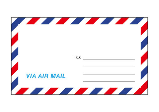 エアメールの封筒イラスト Stock Vector Adobe Stock