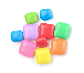 Multicolored candy isolated