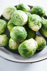 fresh brussels sprouts .