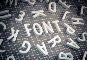 Scene Concept Inscription Heading Font