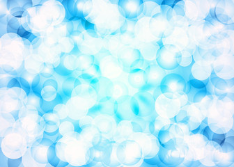 Beutiful blue tones lens background.