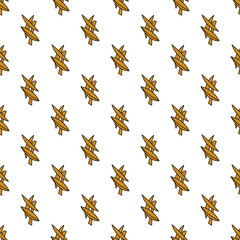 French fries seamless pattern in cartoon style