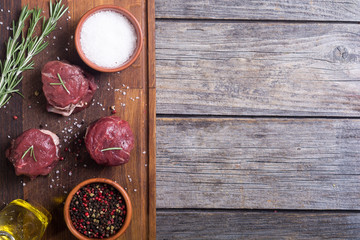 Raw fillet mignon