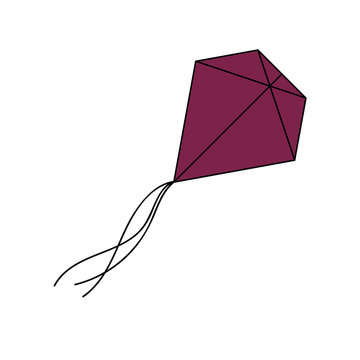 Kite in simple style