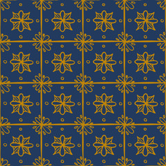 Indian pattern in hand drawn style