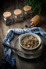 Traditional polish sauerkraut (bigos).