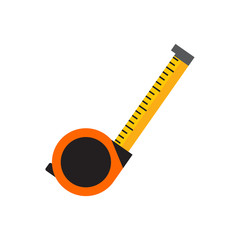 Simple Tape Measure Tool Vector Illustration Graphic
