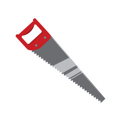 Simple Wood Handsaw Drawing Vector Illustration Graphic
