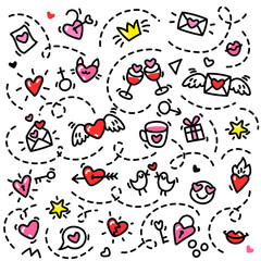 Love vector background.