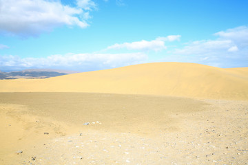 Sand dunes on the coast of Gran Canaria Island, Canary Islands, Spain