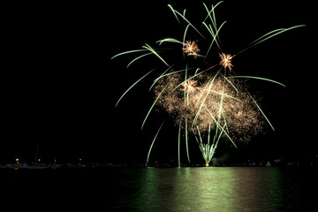 Fototapeta premium Multicoloured Firework Explosions 