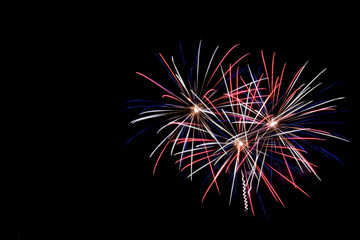 Spiky Colourful Firework Burst
