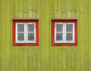 Fototapeta na wymiar Windows & Doors - Porvoo, Finland