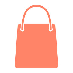 Shopping Bag Pixel Perfect Vector Silhouette Icon 48x48. Simple Minimal Pictogram