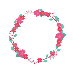 Pretty floral wreath