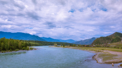 Fototapeta na wymiar River Katun. Mountain Altai
