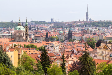 Obraz premium Panoramic view of Prague