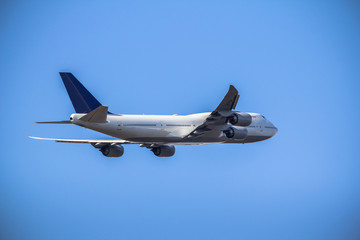 Passanger airplane taking off