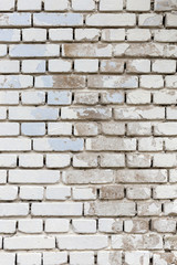 Background texture of a old white brick wall