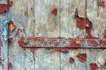 Old painted wood wall - texture or background
