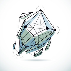 Abstract vector background, isometric dimensional shape. Innovation technologies abstract illustration.