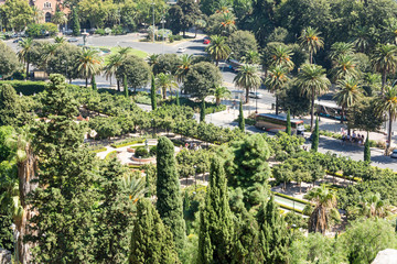 Malaga view from Alcazaba castle