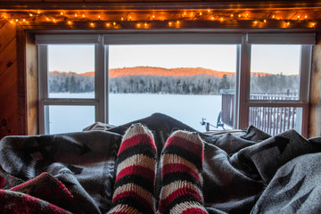 sunrise cozy socks