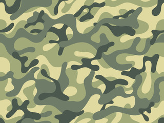 Military camouflage seamless pattern. Vector