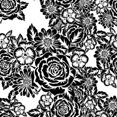 seamless monochrome pattern