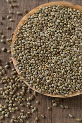 hemp seeds in a bowl