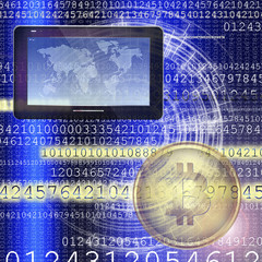 The technology Internet network bitcoin