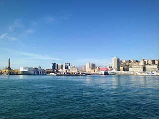 Obraz premium porto di Genova vista