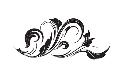 Fototapeta premium brush flower pattern