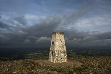 Malvern Hills trig point, Worcestershire