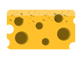 Fototapeta premium piece of cheese icon