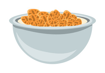 bowl with cereal icon 