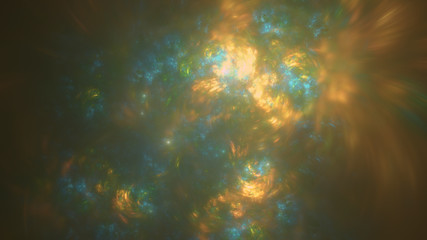 Obraz na płótnie Canvas Sky glowing reflection abstract background