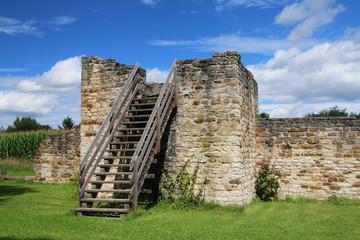 Römischer Wachturm Rekonstruktion in Mönchsroth, Bayern, Deutschland