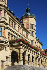 Rathaus in Rothenburg, Bayern, Deutschland