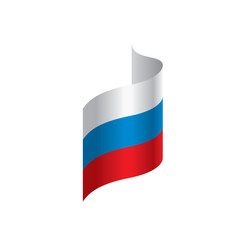 Russia flag, vector illustration