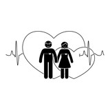 "Stick figure kissing couple set. Man and woman in love ...