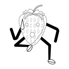 kawaii strawberry icon