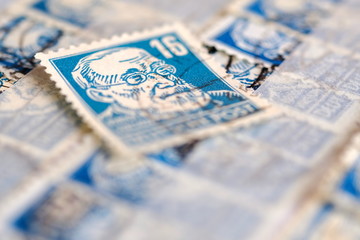 alte Briefmarke Virchow