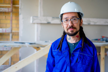 Worker on a consruction site