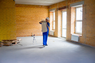 Worker on a consruction site