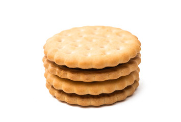 double biscuit sandwich isolated