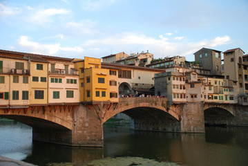 Ponte Vecchio sunset Florence Italy