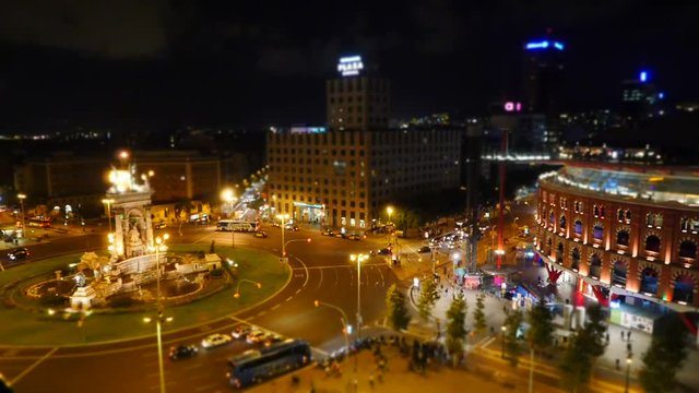 miniature night Barcelona